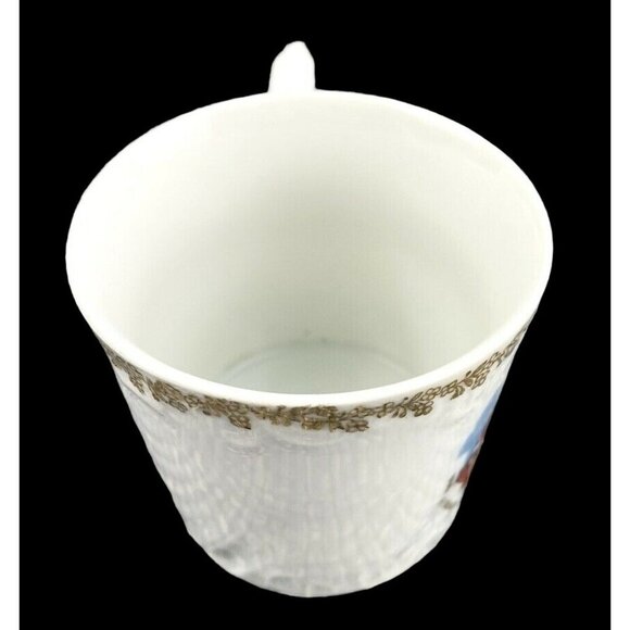 Vintage Buster Brown Child's Porcelain Cup Mug Advertisement Gold Trim 2.75" Hig - Picture 4 of 8